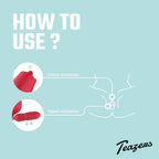 Teazers - Rosen-Vibrator mit leckendem Zungenaufsatz und stoßendem Dildo - Rot