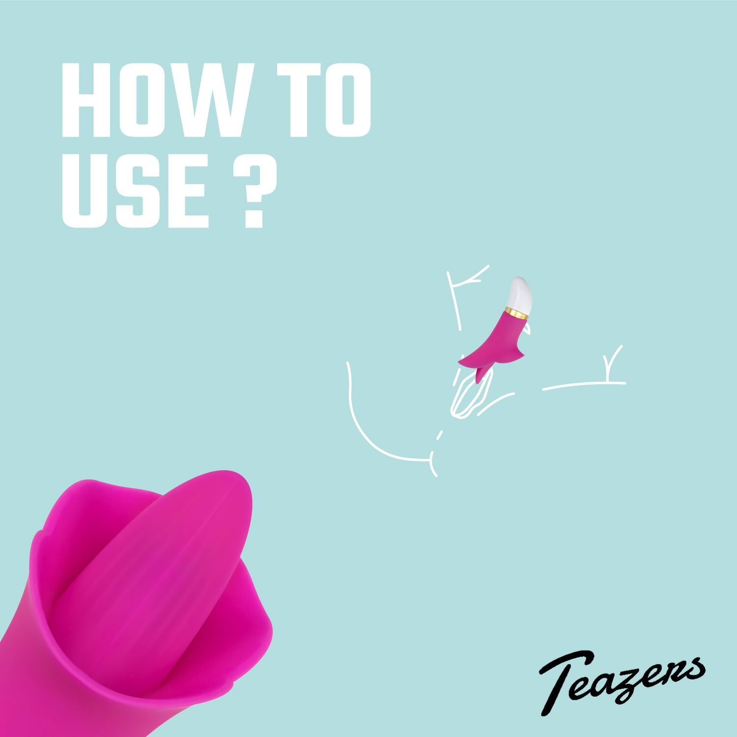Teazers - Flower Touch Klitoris-Vibrator - Rosa