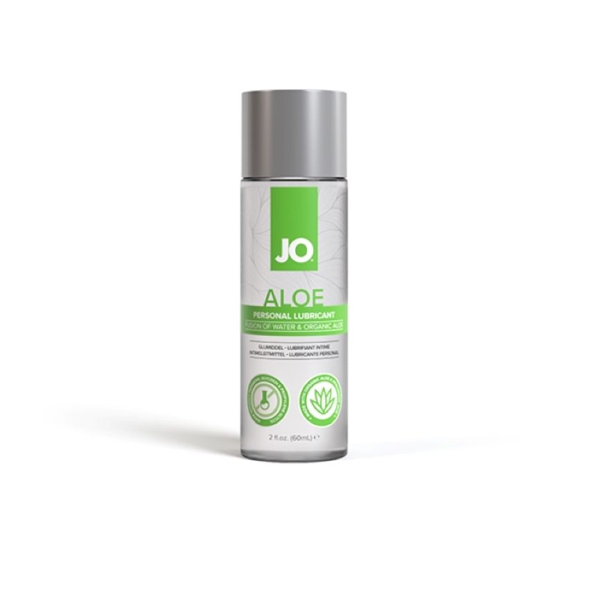 JO Aloe Gleitgel, wasserbasiert, mit Aloe Vera & Hyaluronsäure, 60 ml