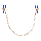 Cougar Brustwarzenklemmen mit Kette - Gold