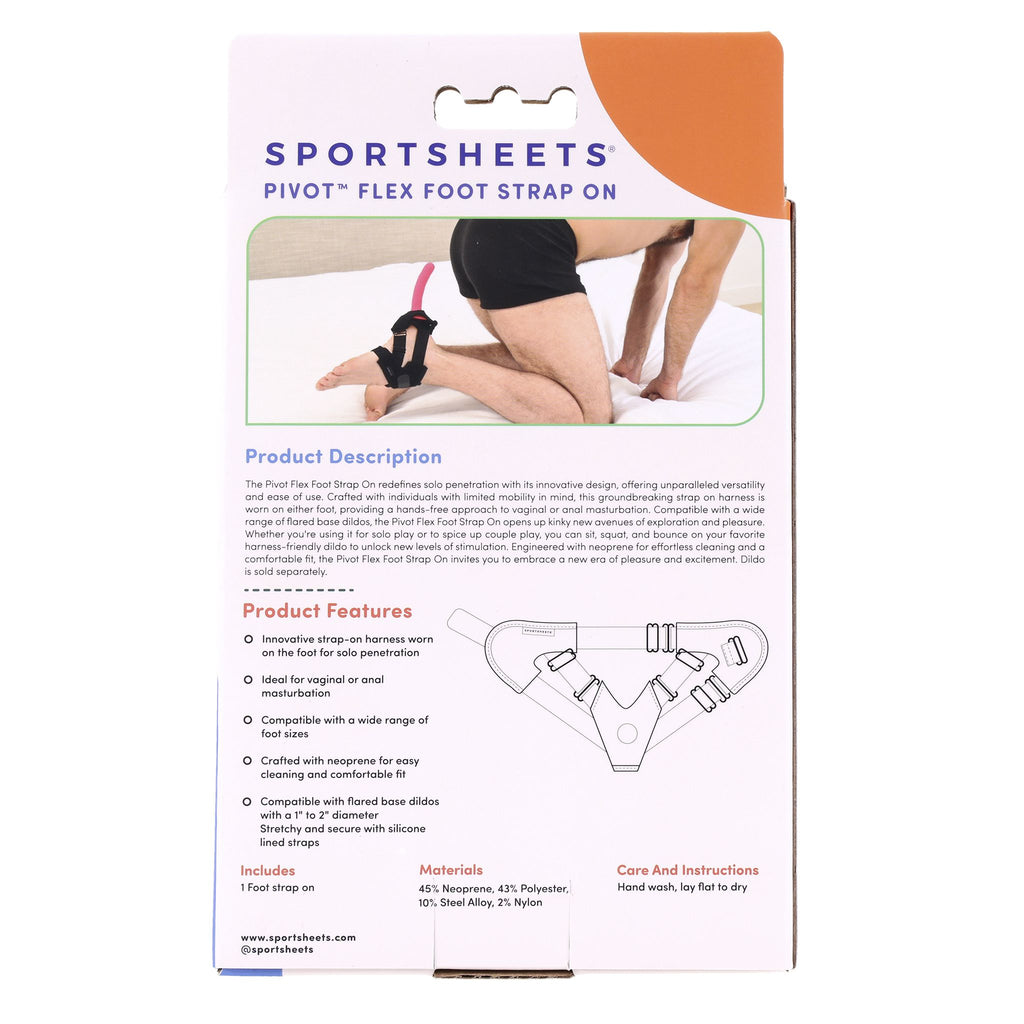 Sportsheets - Pivot Flex Fuß Strap-On - Schwarz