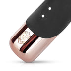 Rosy Gold - Rabbit Vibrator mit Stoßfunktion - Schwarzes Silikon