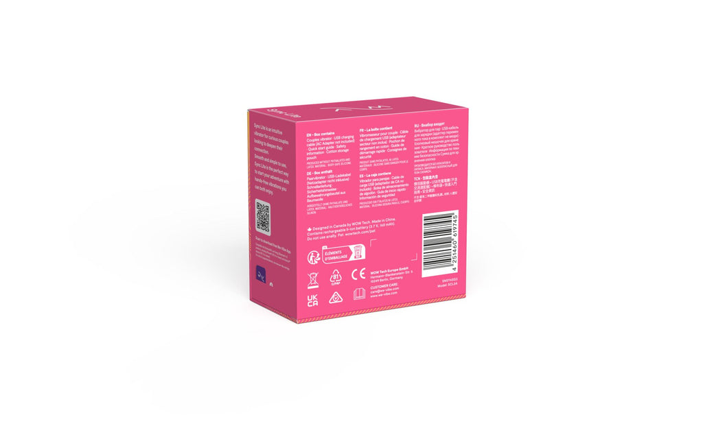 We-Vibe Sync Lite - Vibrator für Paare mit App-Steuerung - Aqua