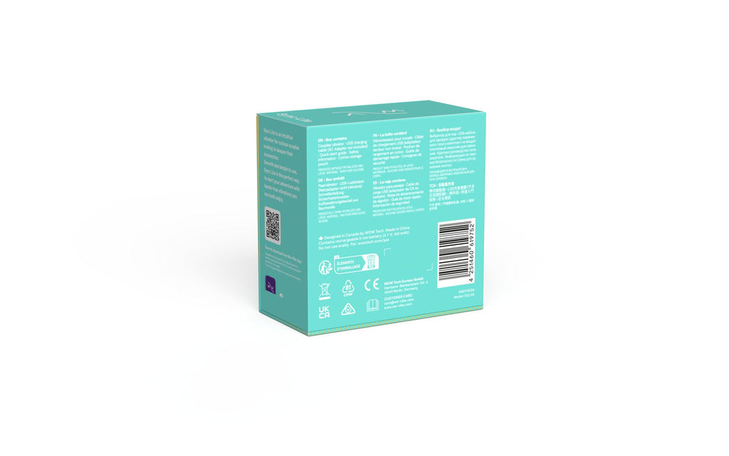 We-Vibe Sync Lite - Vibrator für Paare mit App-Steuerung - Aqua
