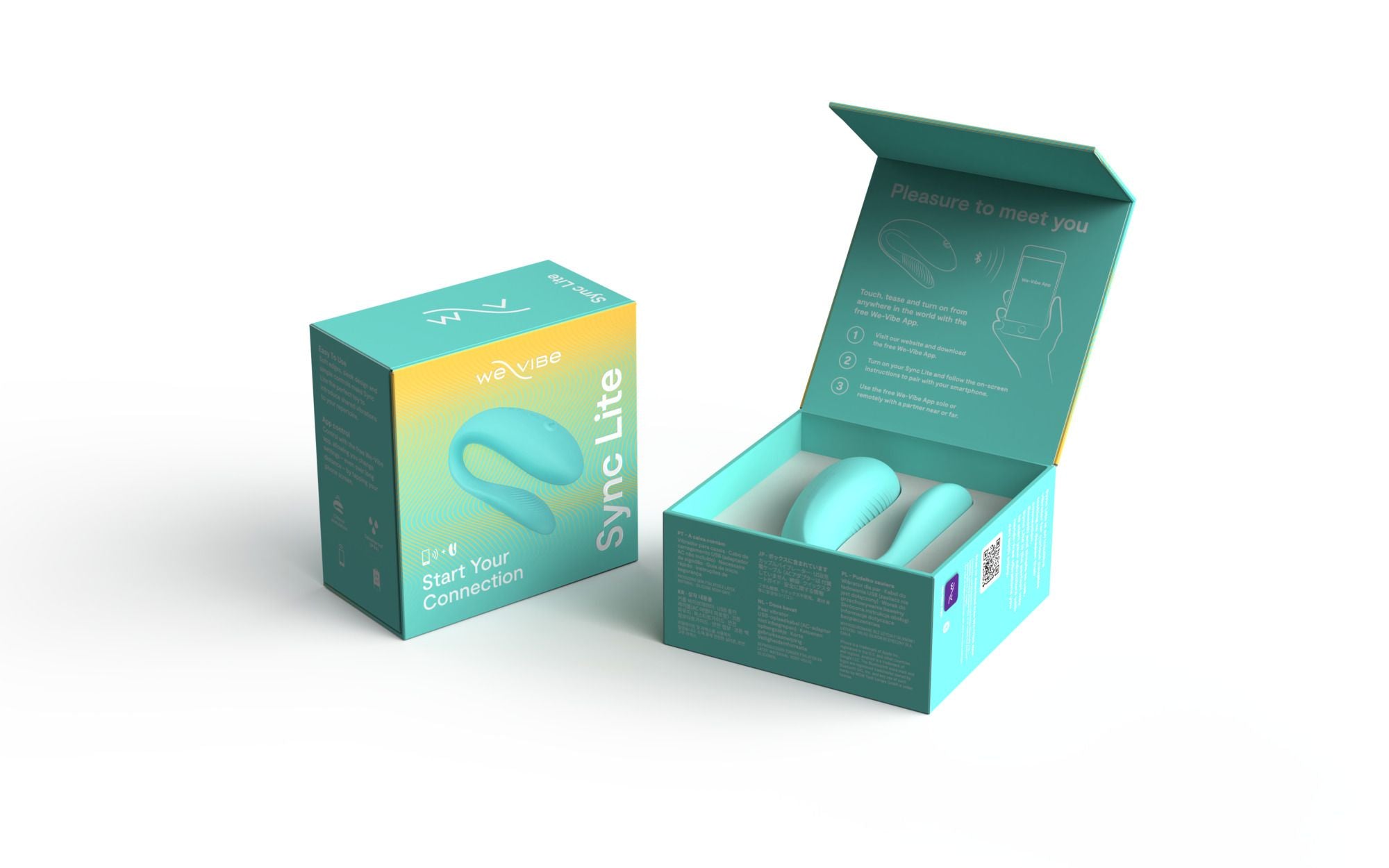 We-Vibe Sync Lite - Vibrator für Paare mit App-Steuerung - Aqua
