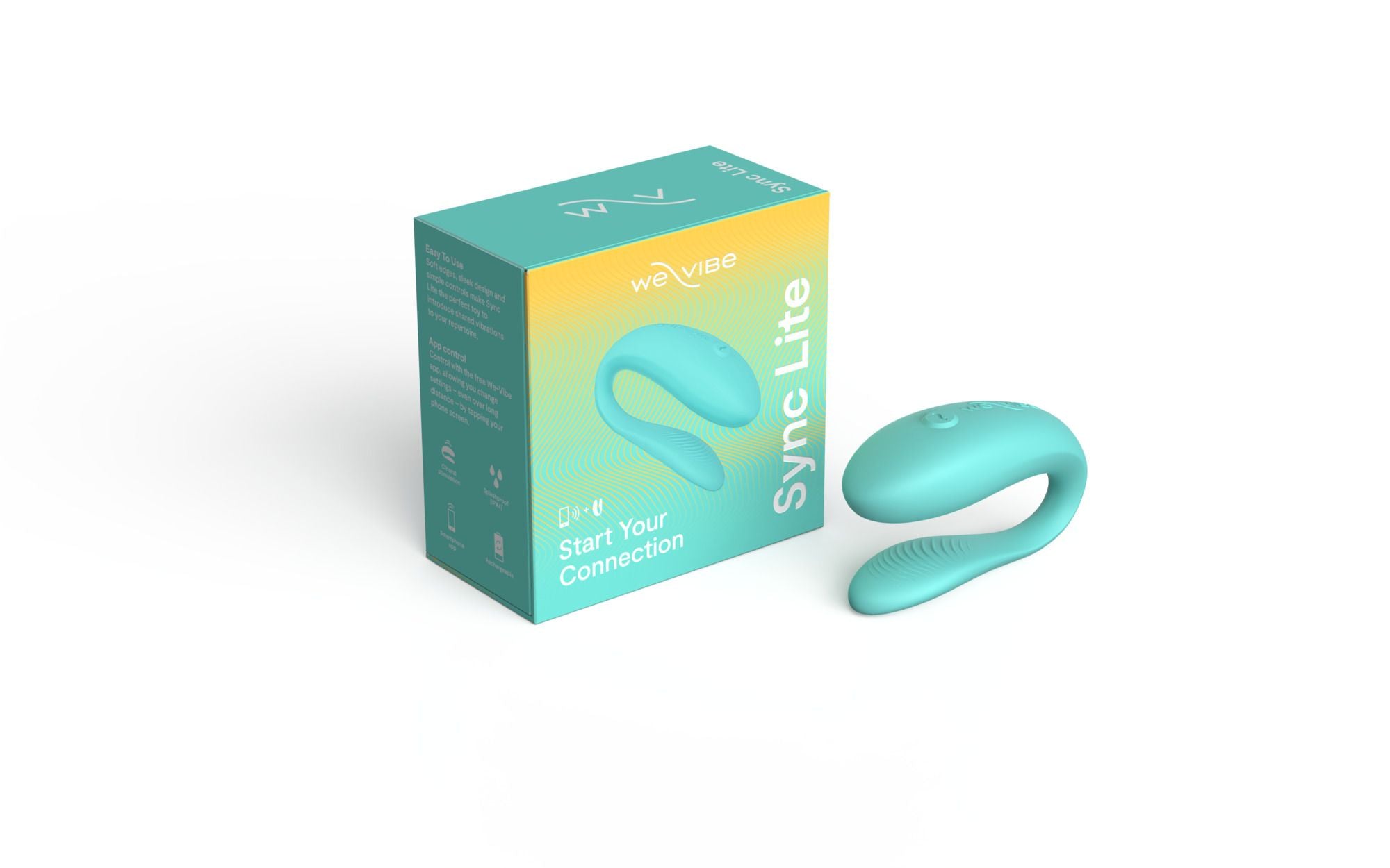 We-Vibe Sync Lite - Vibrator für Paare mit App-Steuerung - Aqua