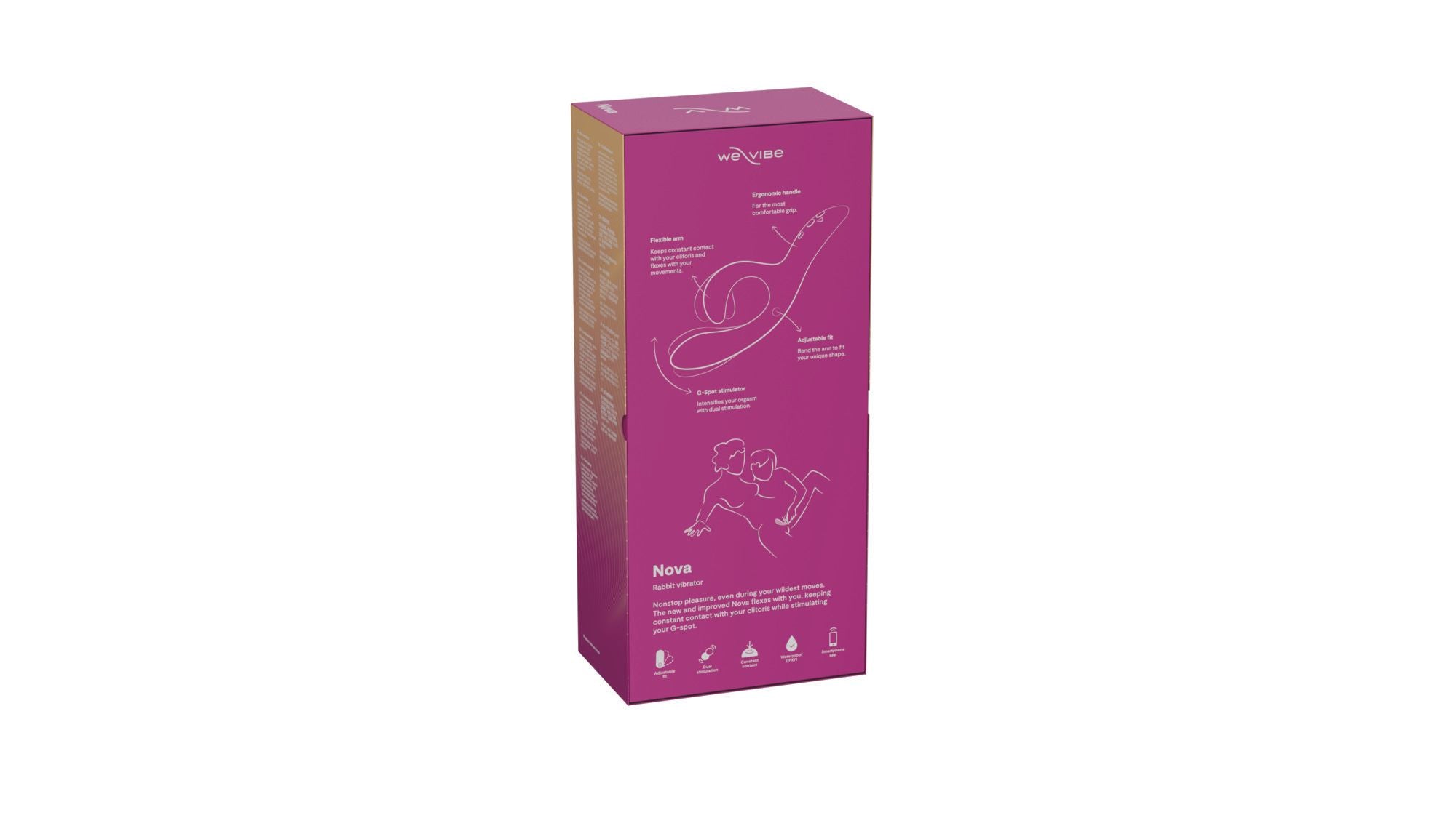 We-Vibe Nova 2 - Doppelvibrator mit App-Steuerung - G-Punkt und Klitoris Stimulation