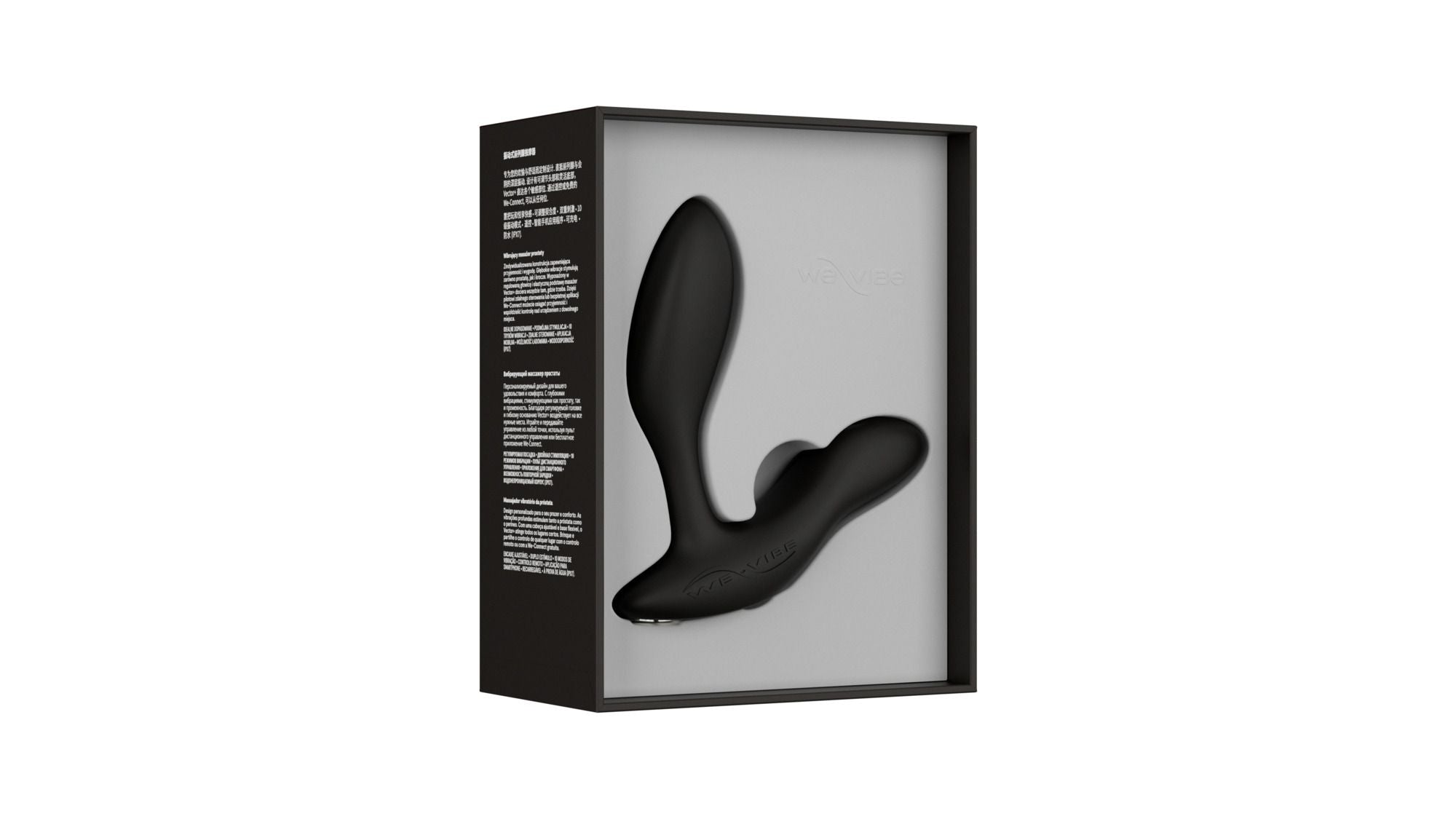 We-Vibe Vector+ - Prostatavibrator mit App und Fernbedienung - Schwarz
