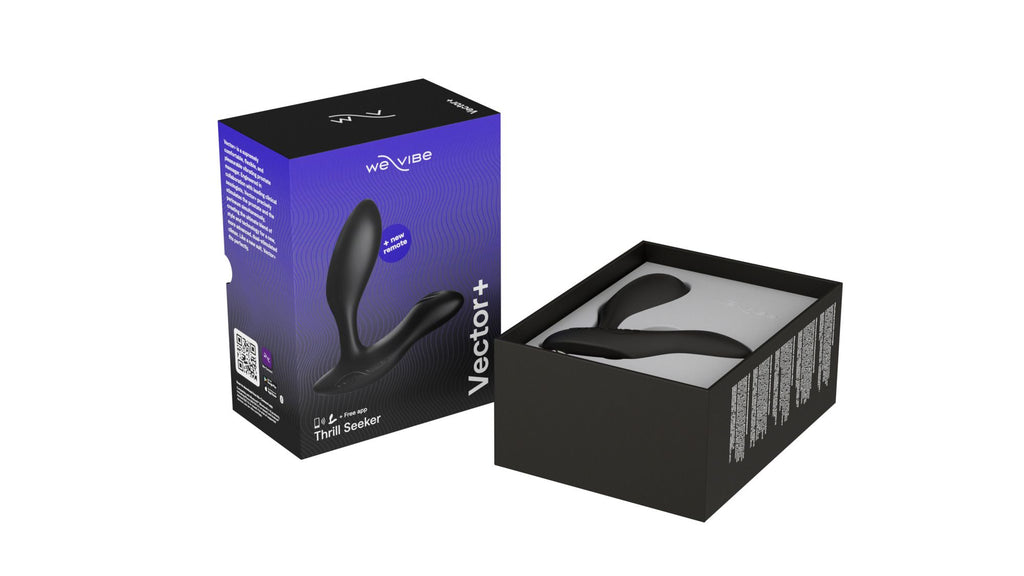 We-Vibe Vector+ - Prostatavibrator mit App und Fernbedienung - Schwarz