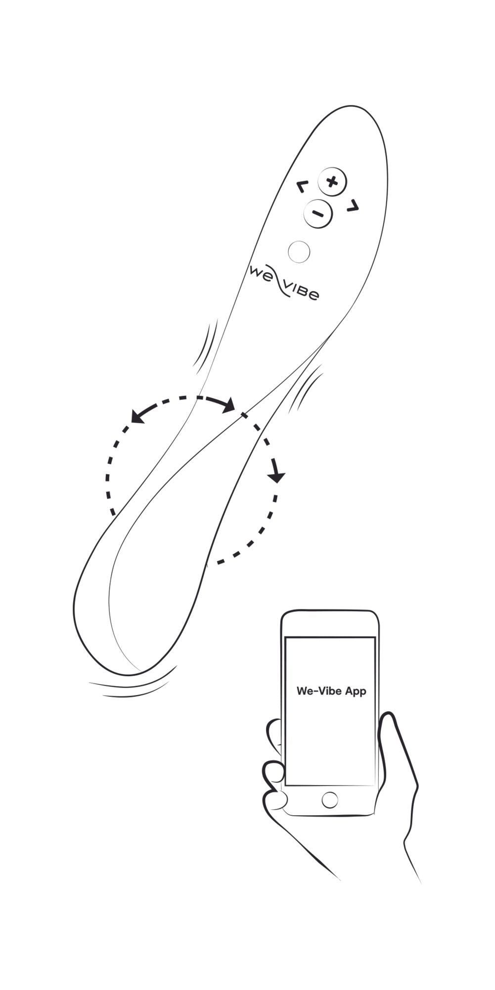 We-Vibe Rave 2 - G-Punkt-Vibrator mit App-Steuerung - Fuchsia