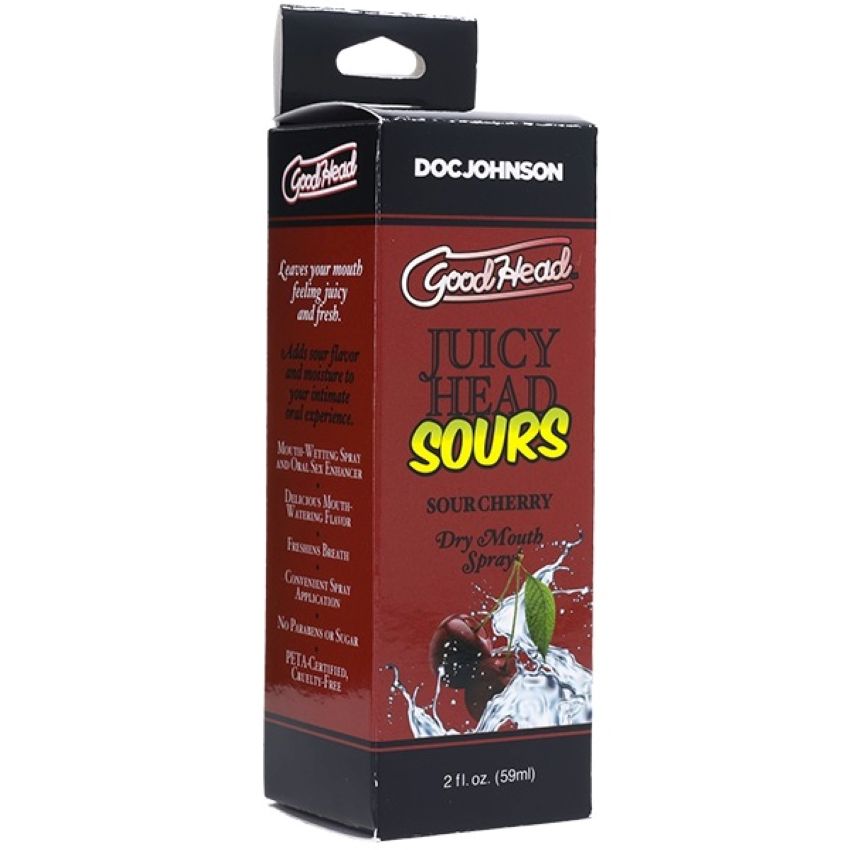 Doc Johnson GoodHead Juicy Head Dry Mouth Spray Sour Kirsche 60 ml