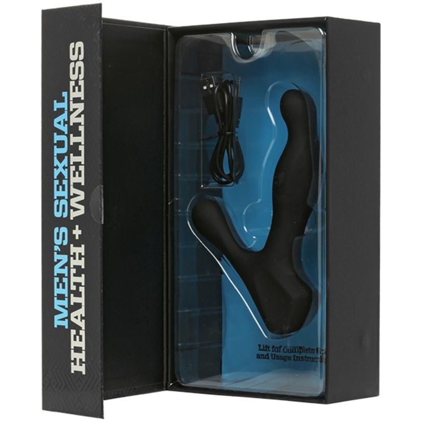 Doc Johnson - OptiMALE Rimming P-Massager - Analer Vibrator für Männer - Schwarz