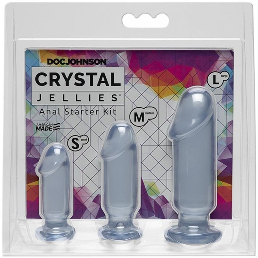 Doc Johnson - Crystal Jellies Anal Starter Kit - Rosa