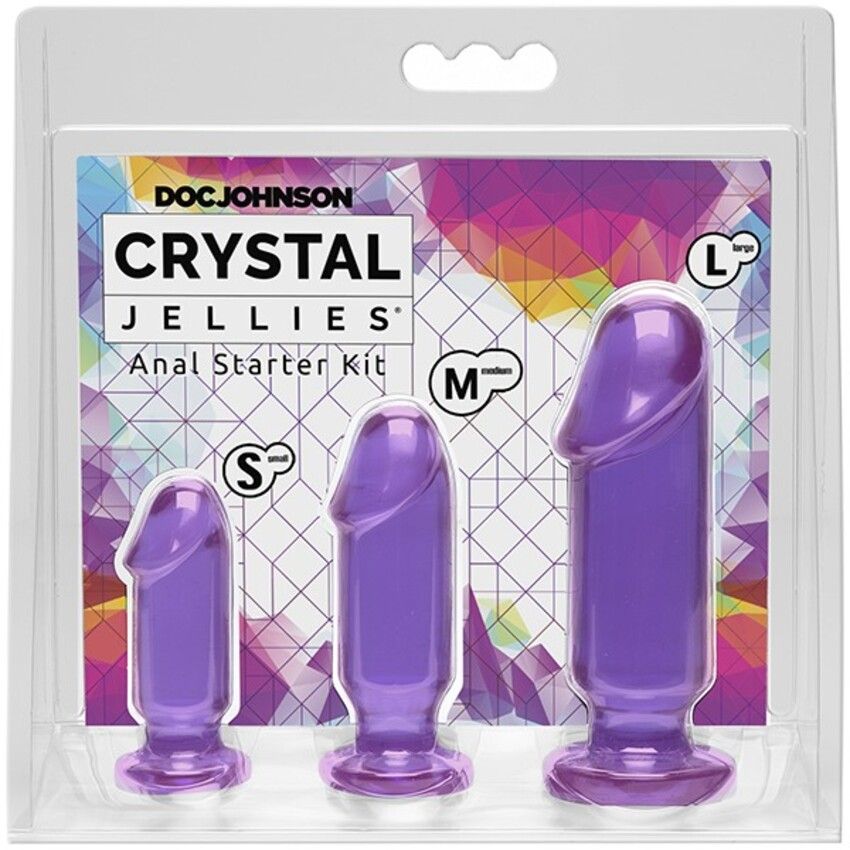 Doc Johnson - Crystal Jellies Anal Starter Kit - Rosa