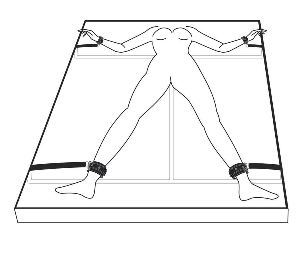 Bedroom Fantasies - Silver Moon Fantasy Play Kit - Bed restraint