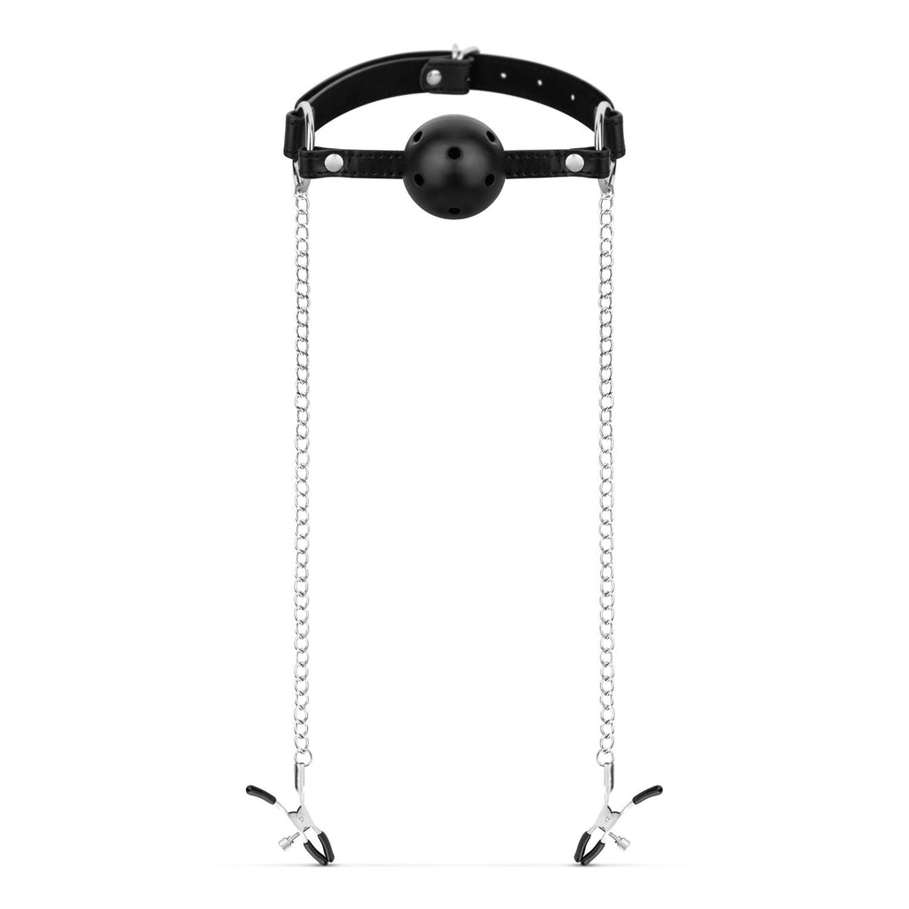 Bedroom Fantasies - Halsband mit Leine - Silber