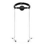 Bedroom Fantasies - Halsband mit Leine - Silber