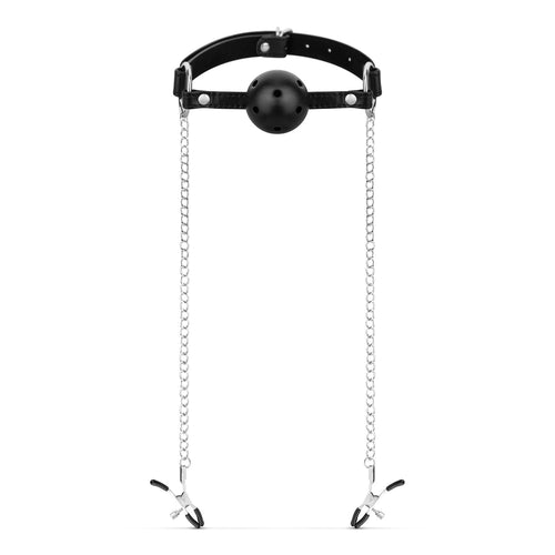 Bedroom Fantasies - Halsband mit Leine - Silber