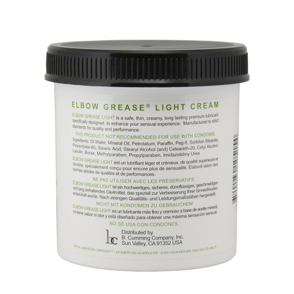 Elbow Grease Light Cream Jar 443 ml, leichte Creme-Textur, unparfümiert
