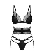 Obsessive - Lobellis Dreiteiliges Set - Schwarz