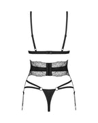 Obsessive - Lobellis Dreiteiliges Set - Schwarz