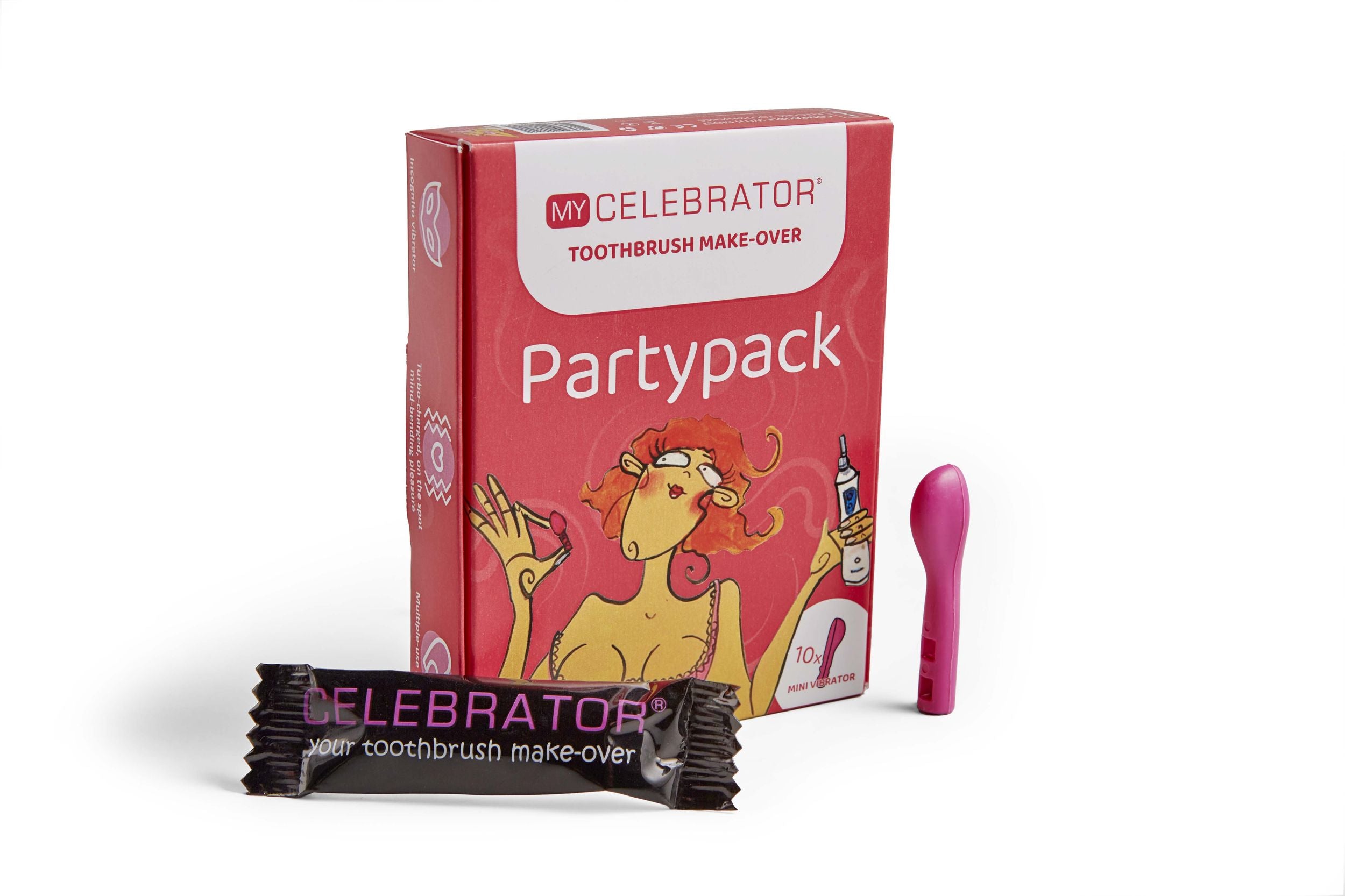 My Celebrator - Vibrierender Aufsatz für Elektrische Zahnbürste - 10er-Set Rosa