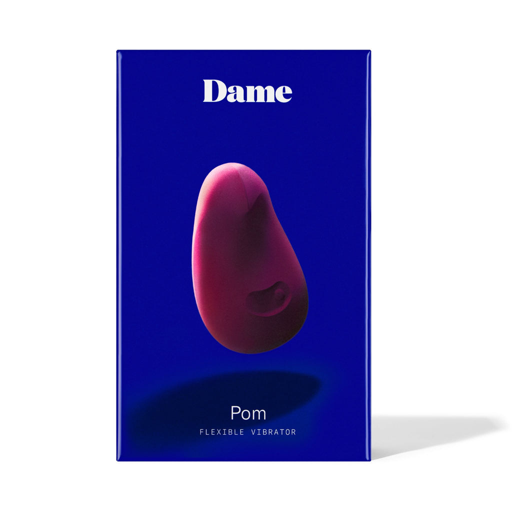 Dame Products - Pom Flexibler Vibrator - Dunkelrot