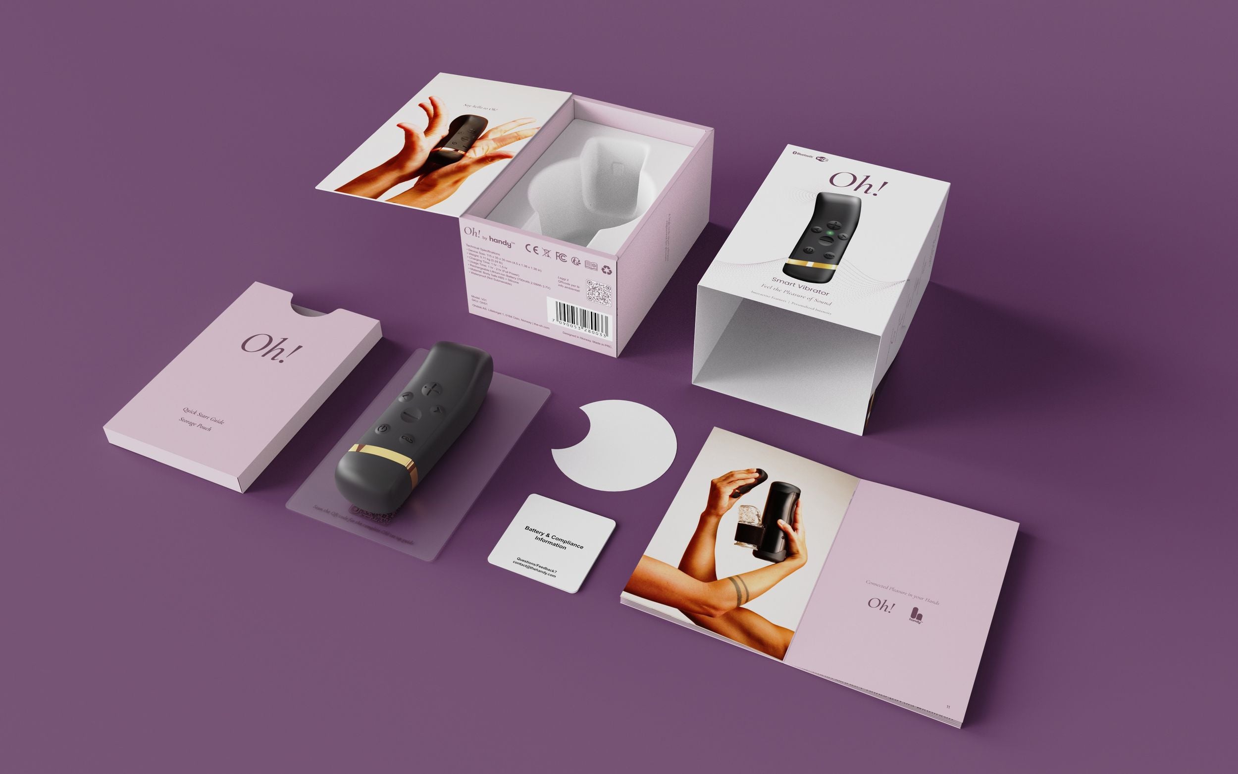 Handy - The Oh Vibrator - Interaktiver Vibrator mit ResoTouch-Technologie und App-Steuerung
