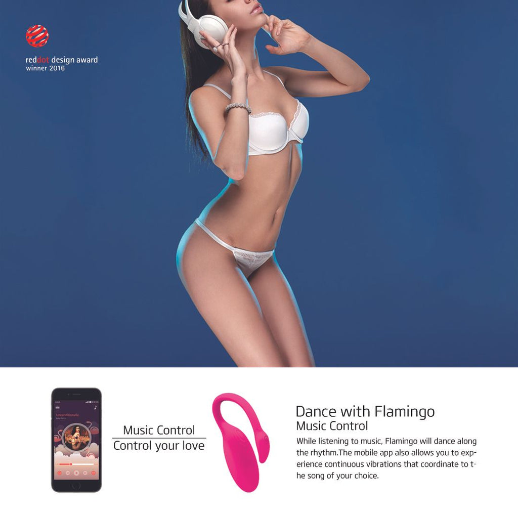 Magic Motion - Flamingo Vibro-Ei - Per App steuerbar mit 7 Vibrationsstufen