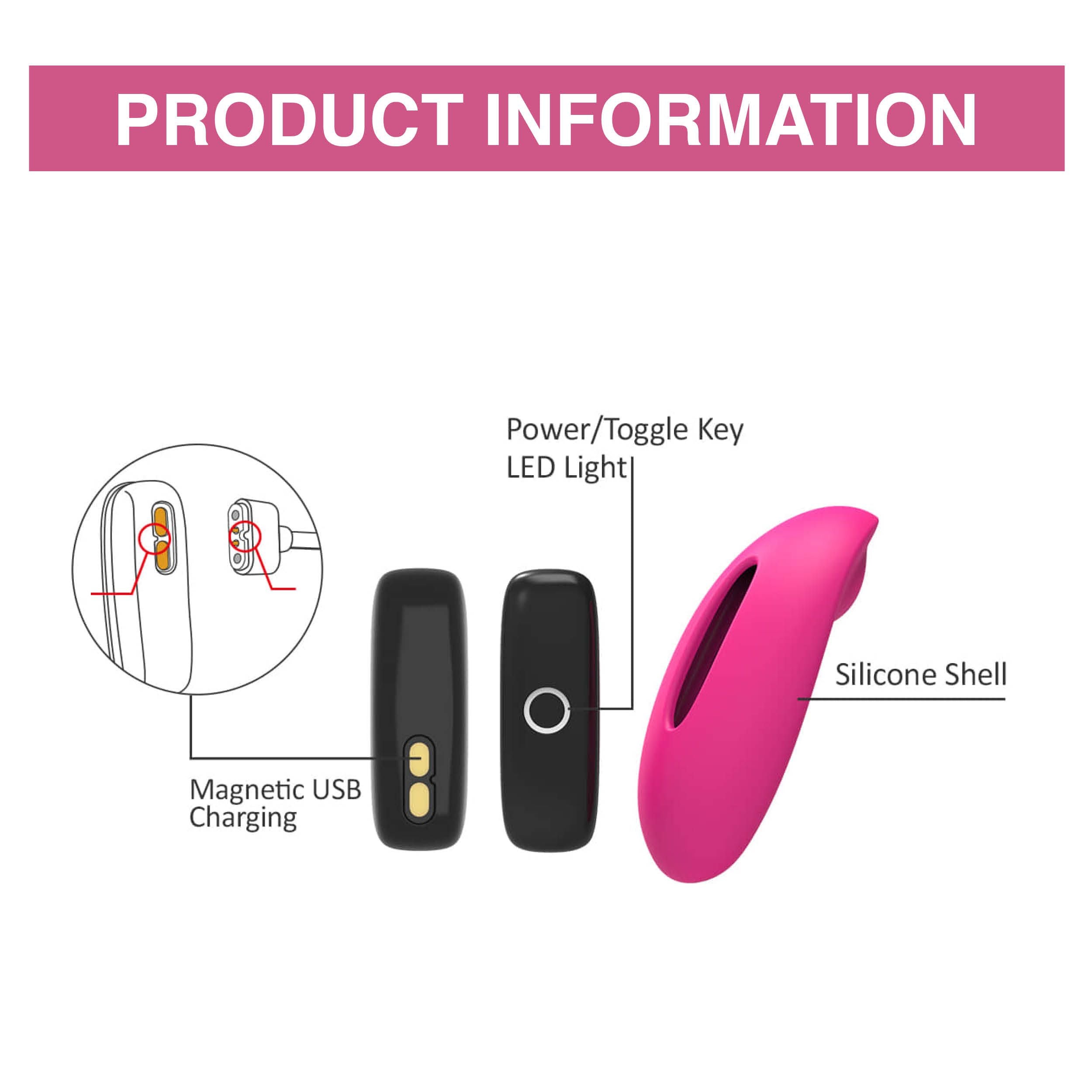Magic Motion - Candy Panty-Vibrator mit App-Steuerung - Pink