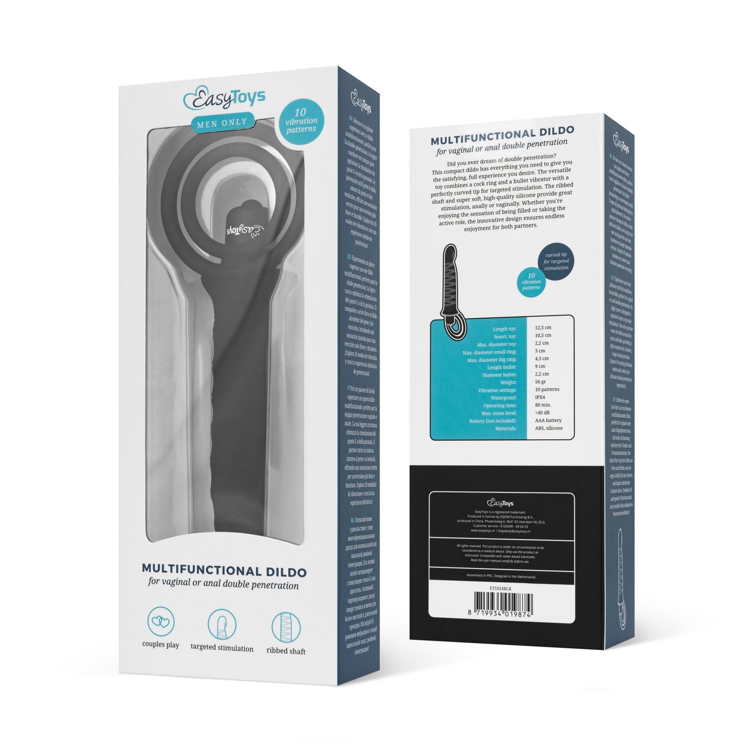 Men Only – Vibrierender Dildo mit Penisring