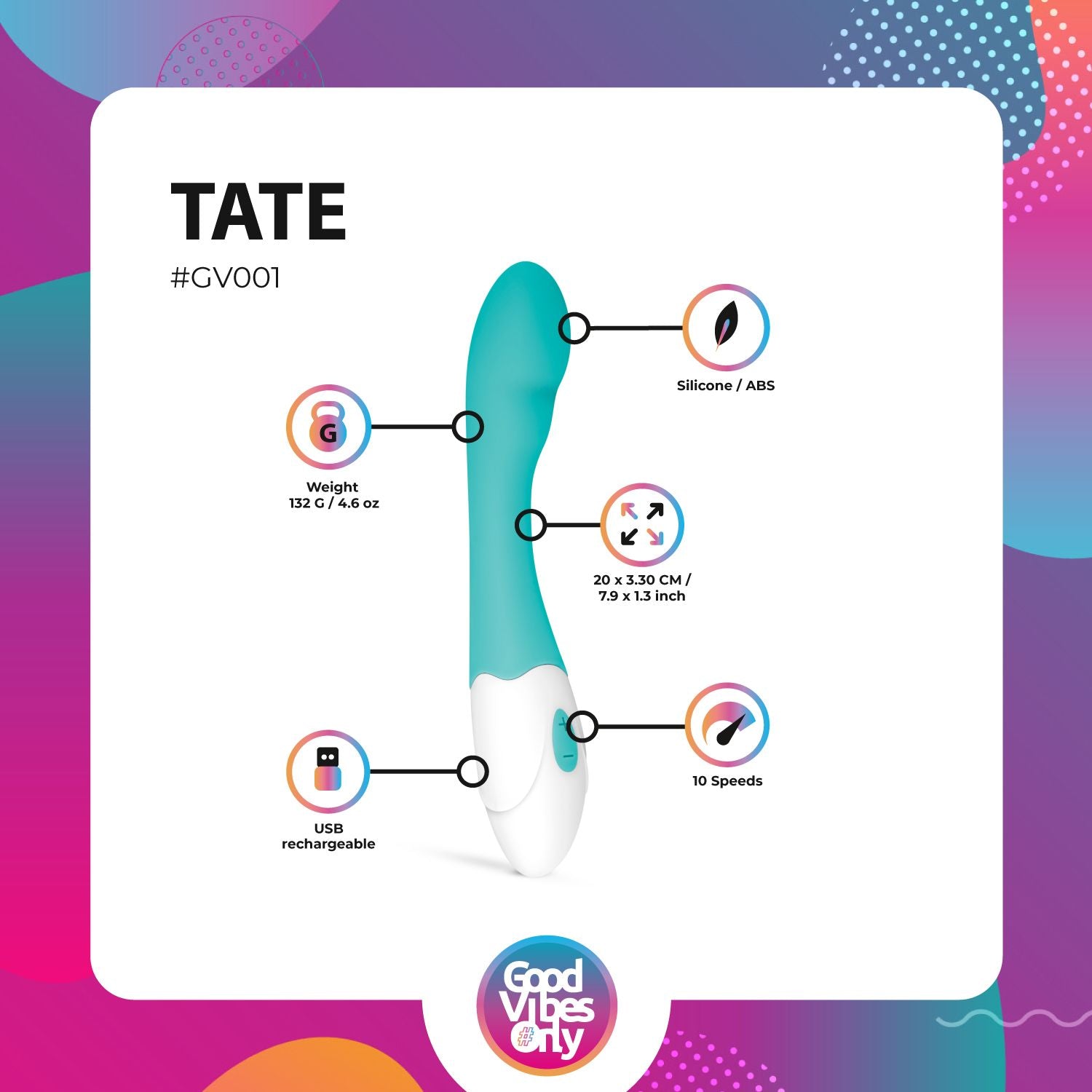 Tate - G-Spot Vibrator - 10 Vibrationsstufen
