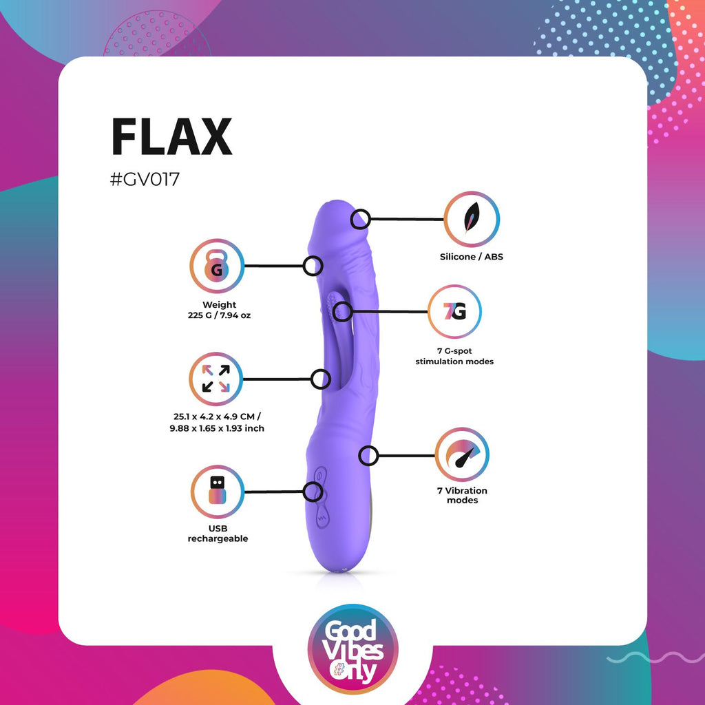Good Vibes Only - Flax Vibrator mit G-Punkt-Stimulator