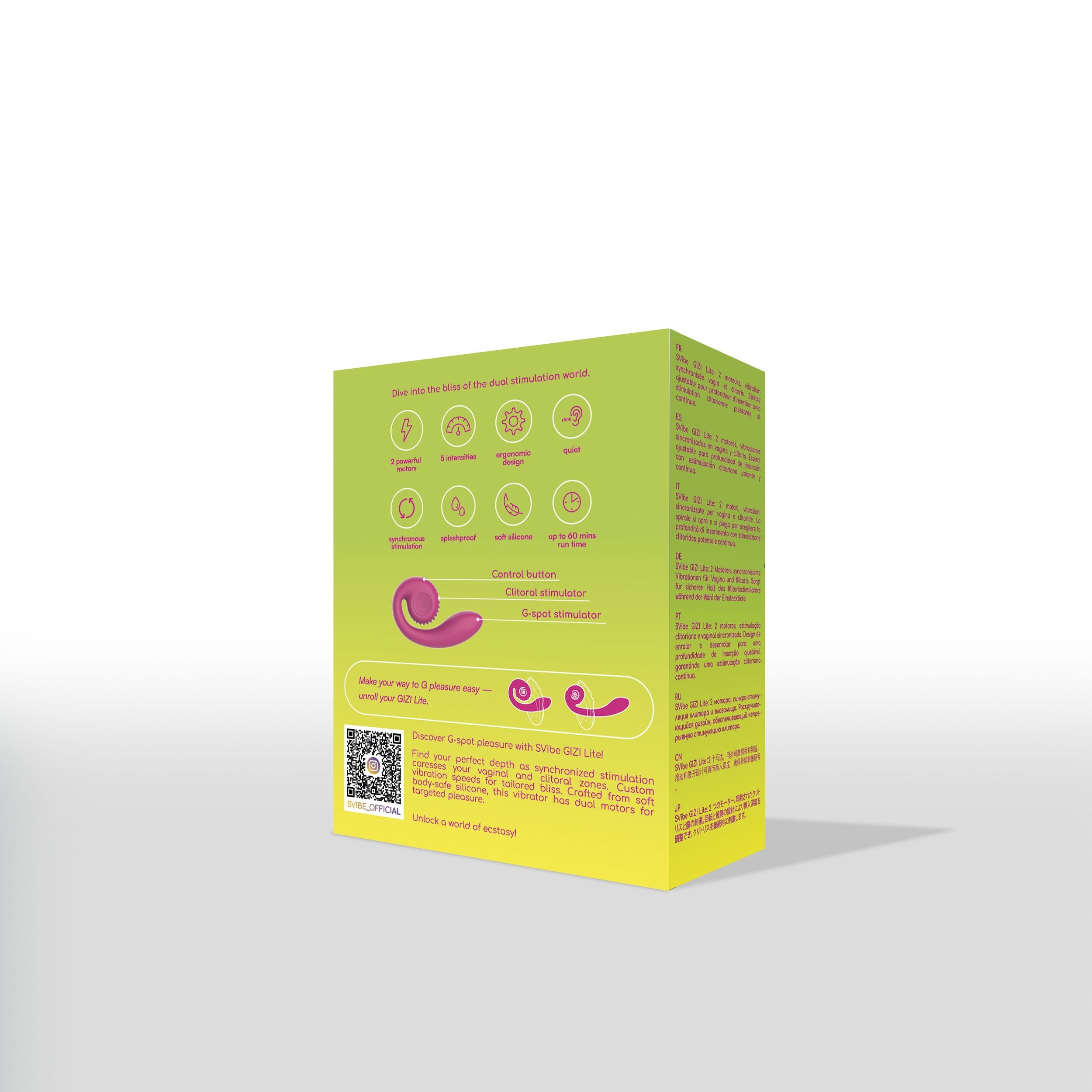 SVibe - GIZI Lite Vibrator - Doppelte Stimulation G-Punkt und Klitoris