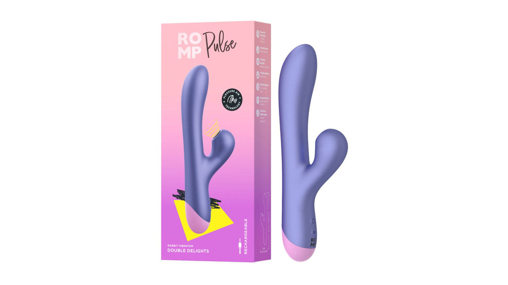 ROMP - Pulse Rabbit Vibrator mit Pleasure Air Technology - Klitoris und G-Punkt Stimulation