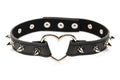 XR Brands - Spiked Heart Choker - Schwarz