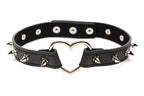 XR Brands - Spiked Heart Choker - Schwarz