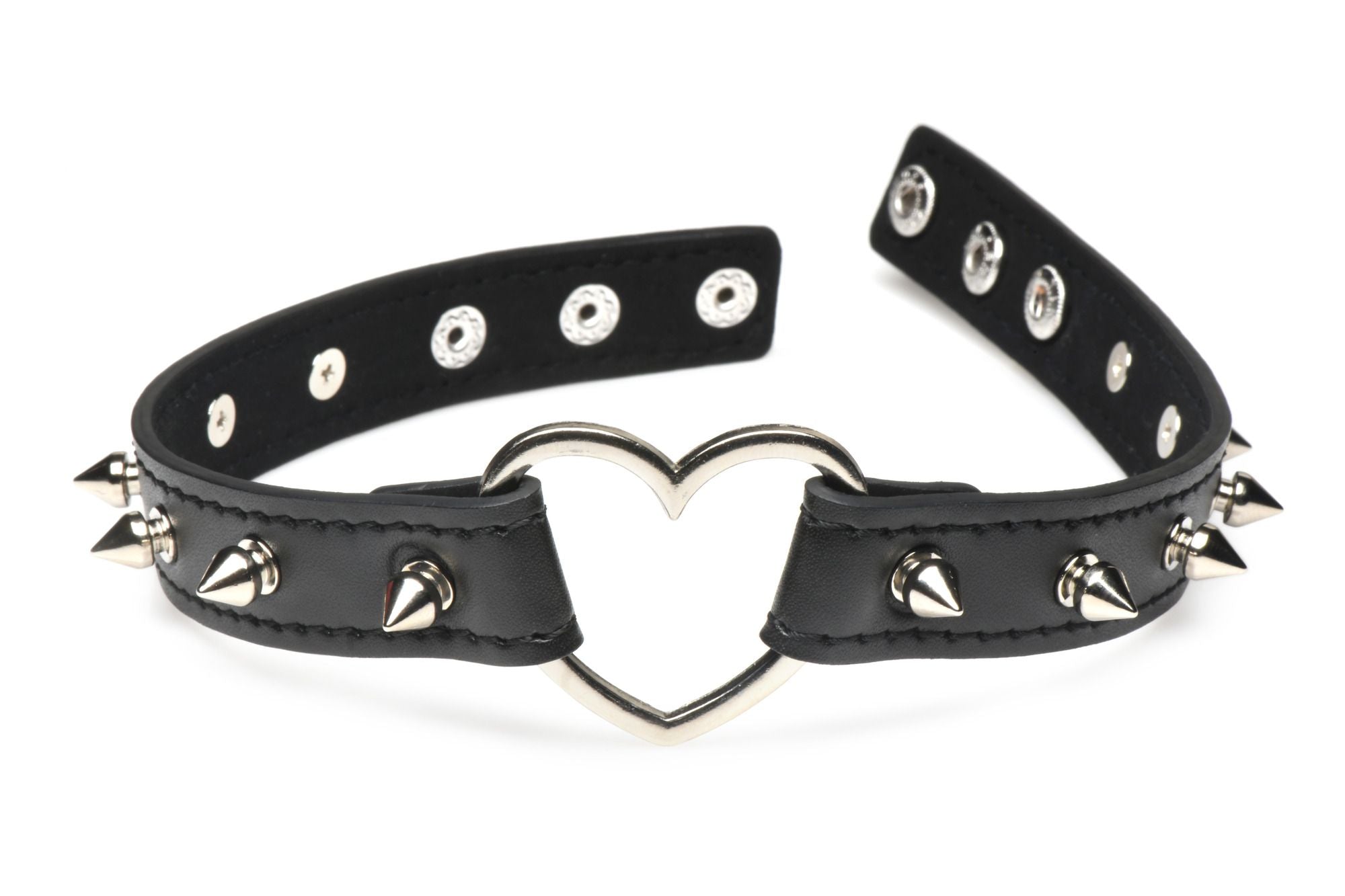 XR Brands - Spiked Heart Choker - Schwarz