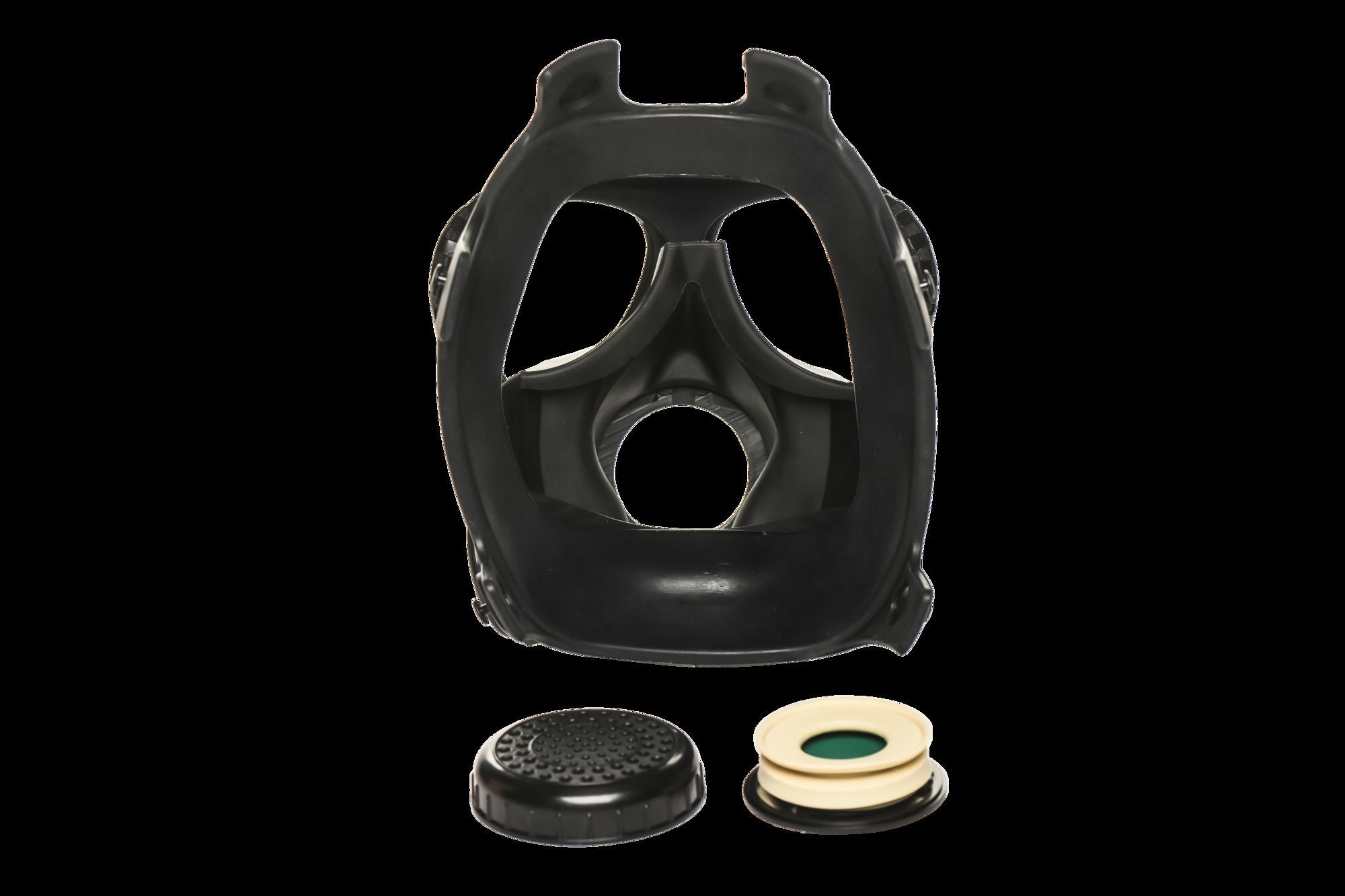 XR Brands - Inhalator-Gasmasken mit Flasche - Schwarz & Weiß