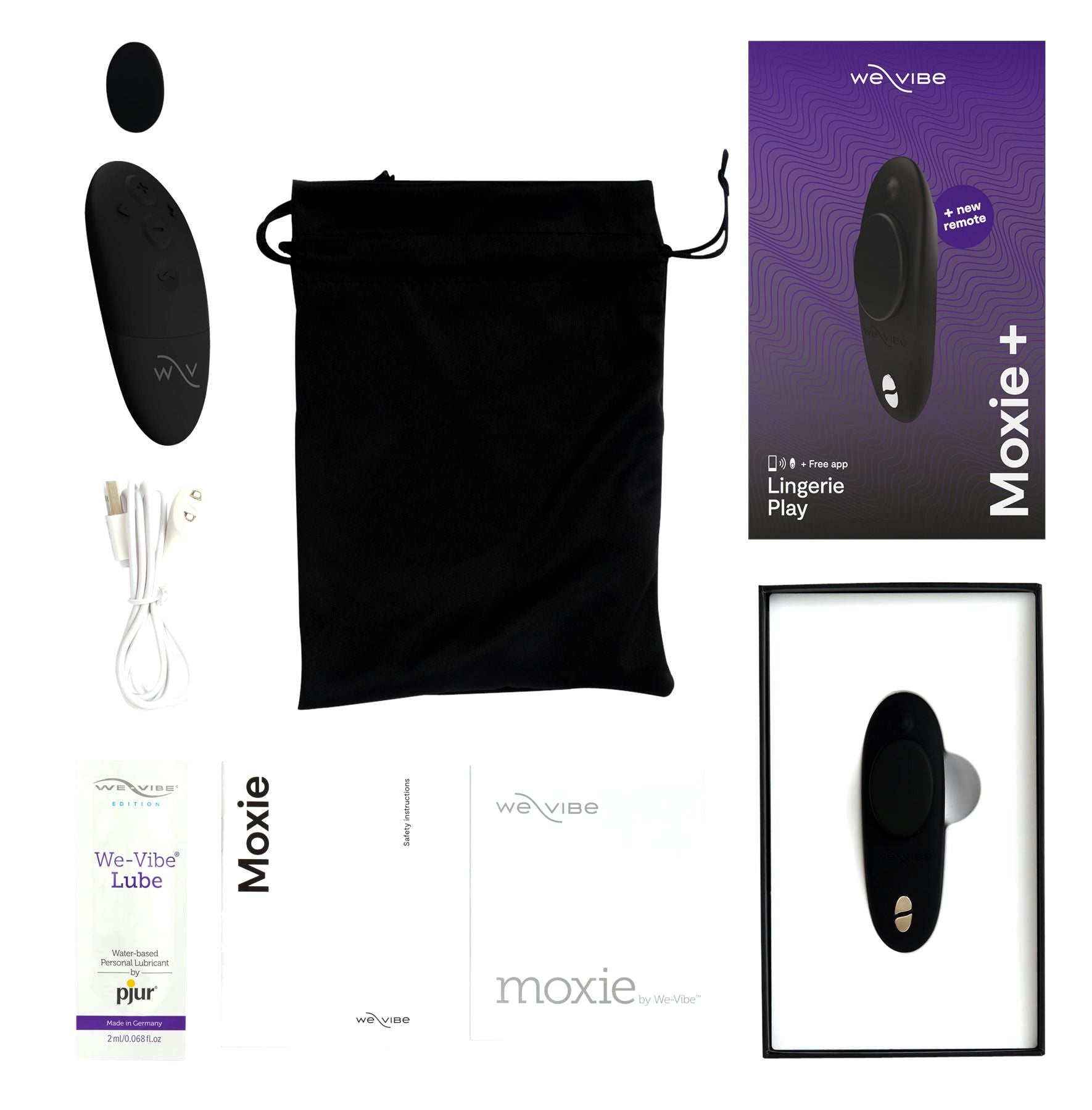 We-Vibe - Moxie+ Pantyvibrator mit App und Fernbedienung - Schwarz