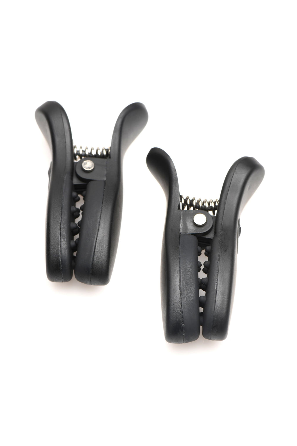 XR Brands - Dark Grip Vibrations-Brustwarzenklemmen - Schwarz