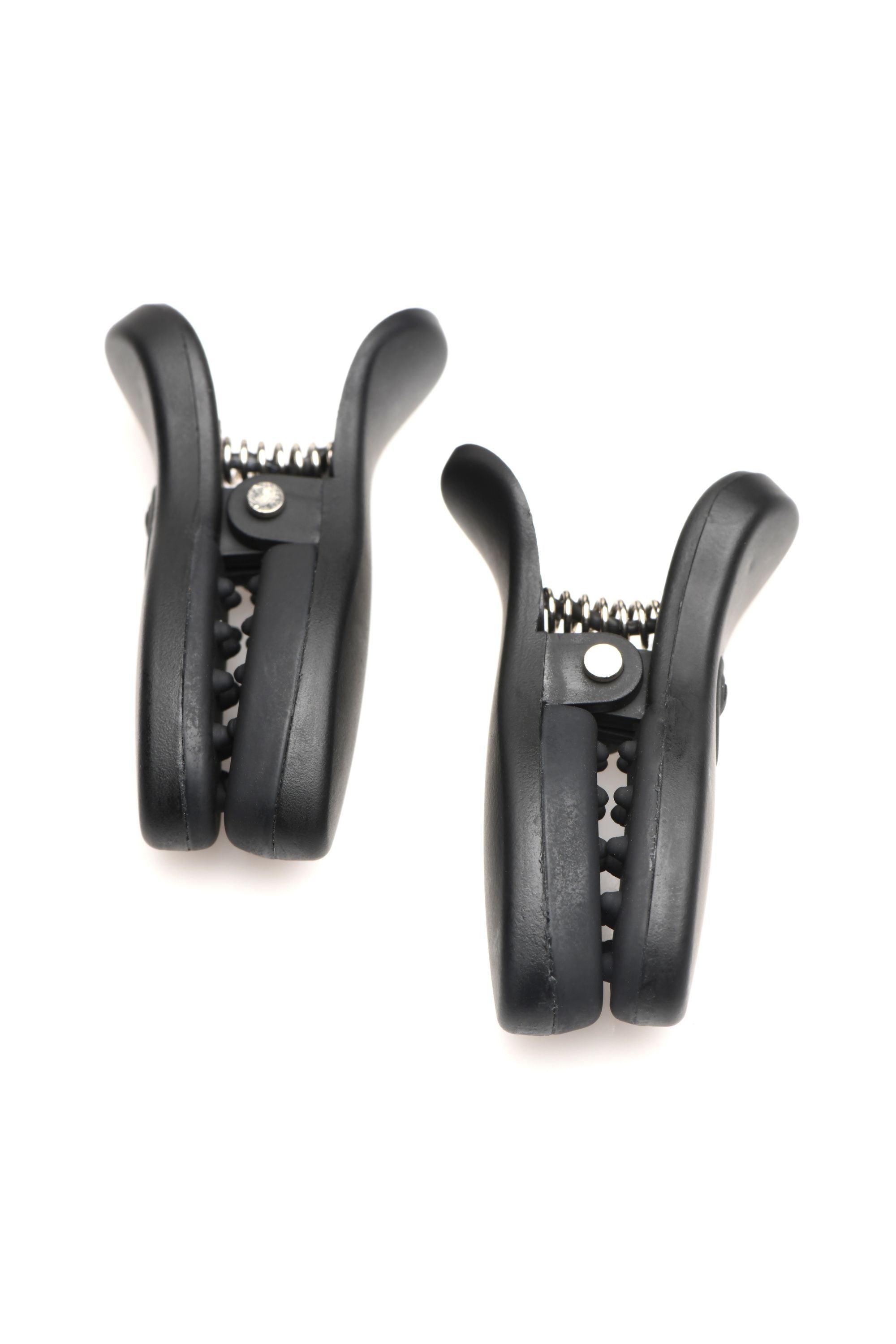 XR Brands - Dark Grip Vibrations-Brustwarzenklemmen - Schwarz