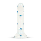 Dildo Collection Blossom Bliss Dildo – Blaues Glitzerdesign 19 cm