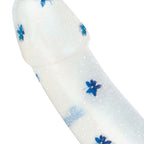 Dildo Collection Blossom Bliss Dildo – Blaues Glitzerdesign 19 cm