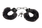 XR Brands - Cuffed In Fur Handschellen - Schwarz