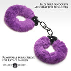 XR Brands - Cuffed In Fur Handschellen - Schwarz