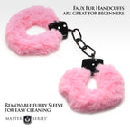 XR Brands - Cuffed In Fur Handschellen - Schwarz