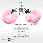 XR Brands - Cuffed In Fur Handschellen - Schwarz