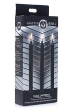 XR Brands - Dark Drippers Fetisch-Tropfkerzen - Schwarz