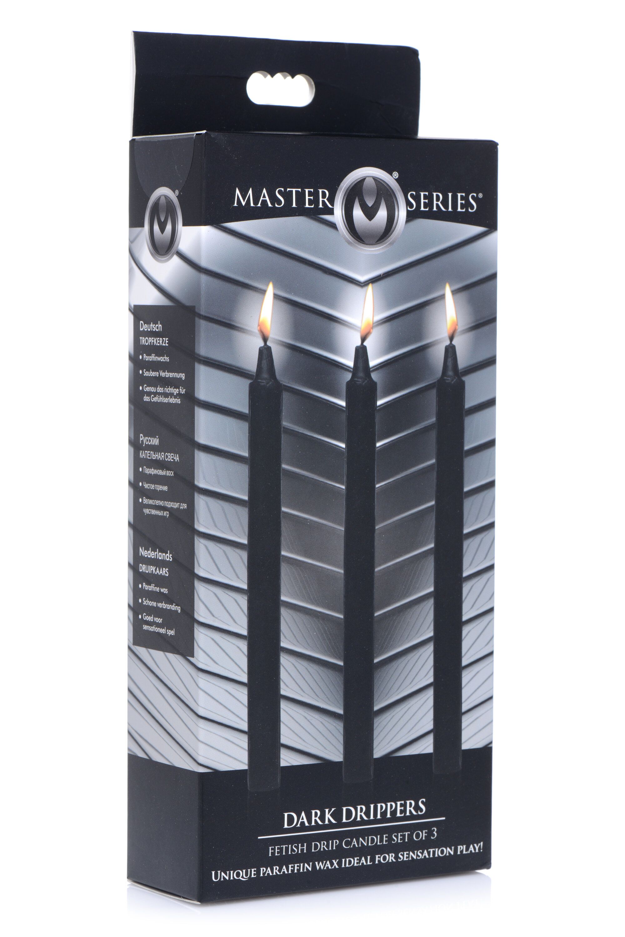 XR Brands - Dark Drippers Fetisch-Tropfkerzen - Schwarz